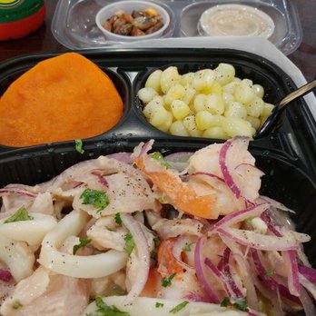 Kachi's Chicken - Ceviche Mixto to go - Peruvian Near Me - Suitland, Maryland Kachi's Chicken - Ceviche Mixto to go - Peruvian Near Me - Suitland, Maryland