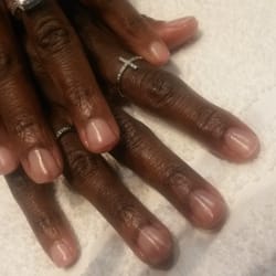 Nails by Zoe - Acrylic overlay before polish very natural