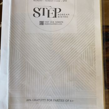 Step Korean Bistro - Menu - Korean Near Me - Sparks, Nevada