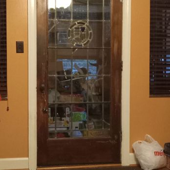 Universal Stained Glass - 1934 leaded glass door repaired by Mrs Brenda - Windows Installation Near Me Universal Stained Glass - 1934 leaded glass door repaired by Mrs Brenda - Windows Installation Near Me