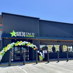 Laredo Taco - Located with the 7-Eleven. You can buy drinks from 7-Eleven and pay for them at the Laredo register.