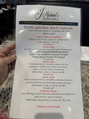 Menu photo 1 J Michael's Tavern & Grille Stuart, FL