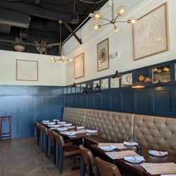 Banquette seating for a group