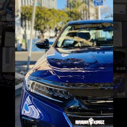 Blue Honda Accord. Blue Honda Accord.