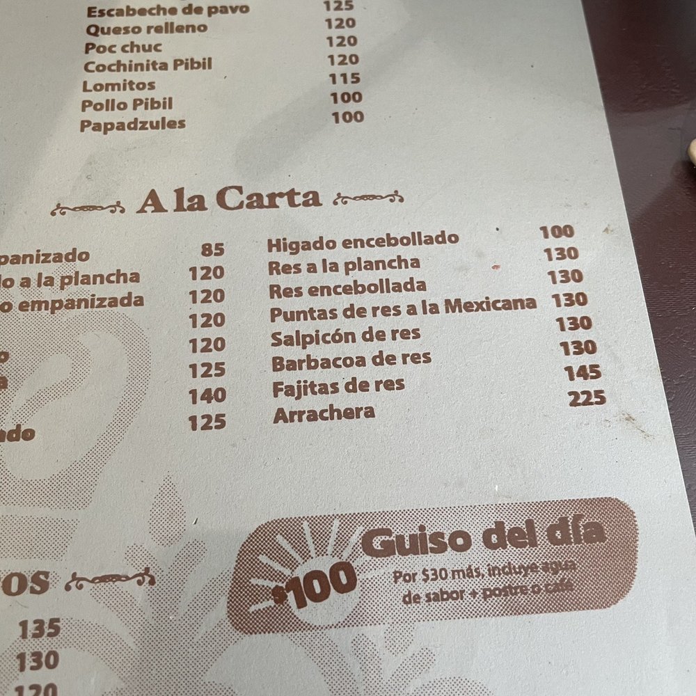 Tres Reyes - Menu - Yucatan Near Me - Mérida, YUC