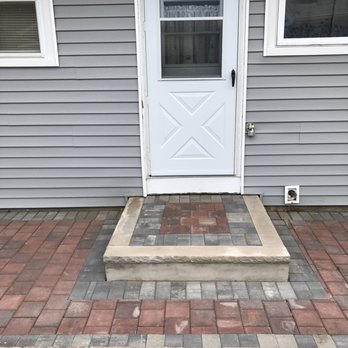Budget Paving - Side entrance step; improved function & safety - Masonry/Concrete Near Me