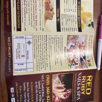 Red Ruby Nails & Spa - Pricing menu - Nail Salons Near Me - Upland, California Red Ruby Nails & Spa - Pricing menu - Nail Salons Near Me - Upland, California