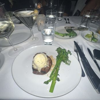 Del Frisco's Double Eagle Steakhouse - Filet mignon with roasted broccolini - Steakhouses Near Me - Pittsburgh, Pennsylvania Del Frisco's Double Eagle Steakhouse - Filet mignon with roasted broccolini - Steakhouses Near Me - Pittsburgh, Pennsylvania