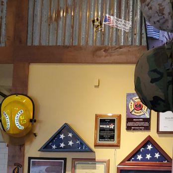 Mission BBQ - a wall of military memorabilia - Barbeque Near Me - York, Pennsylvania Mission BBQ - a wall of military memorabilia - Barbeque Near Me - York, Pennsylvania