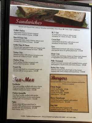 Menu photo 3 D's Country Cafe Joshua, TX Menu photo 3 D's Country Cafe Joshua, TX