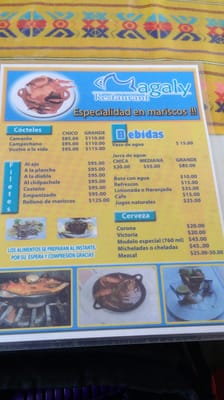 Menu photo 1 Magaly Puerto Escondido, OAX