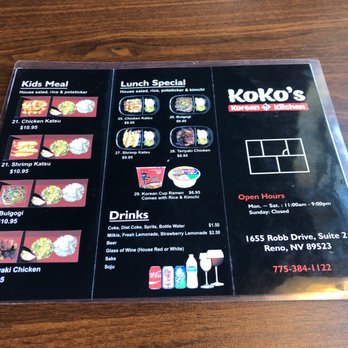 Kokos Bowls - Menu part 2 - Korean Near Me - Reno, Nevada Kokos Bowls - Menu part 2 - Korean Near Me - Reno, Nevada