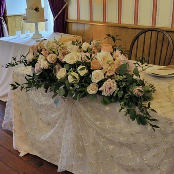 Unique Inspirations - Arch flowers became the decor on our sweetheart table - Florists Near Me Unique Inspirations - Arch flowers became the decor on our sweetheart table - Florists Near Me