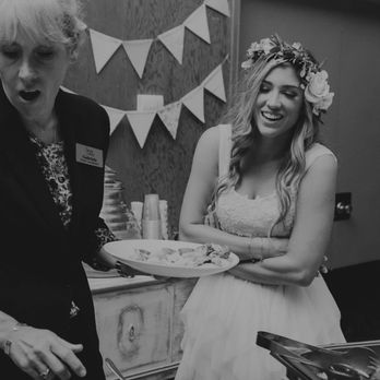 Simply Savory Valley Catering - Gabriela serving the bride - Caterers Near Me Simply Savory Valley Catering - Gabriela serving the bride - Caterers Near Me