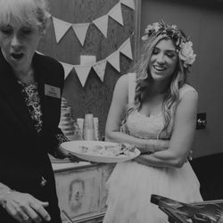 Simply Savory Valley Catering - Gabriela serving the bride