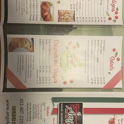Angelo's Pizzeria - Menu Oct'23