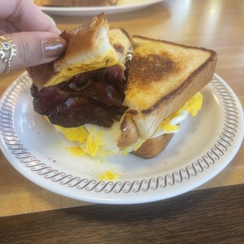 Waffle House - Bacon Egg and Cheese Texas Melt - Breakfast & Brunch Near Me - Atlanta, Georgia