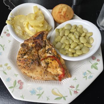 Jean's - Roasted Chicken, Summer squash and Butter beans. - Southern Near Me - Meridian, Mississippi