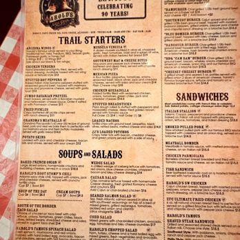 Harold's Corral - Menu on 7/3/26 - Steakhouses Near Me - Cave Creek, Arizona Harold's Corral - Menu on 7/3/26 - Steakhouses Near Me - Cave Creek, Arizona