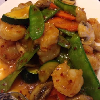 China Village - Hunan shrimp. Crisp veggies, perfectly cooked shrimp. Mildly spicy with oddly sweet sauce. - Chinese Near Me - Cotati, California China Village - Hunan shrimp. Crisp veggies, perfectly cooked shrimp. Mildly spicy with oddly sweet sauce. - Chinese Near Me - Cotati, California