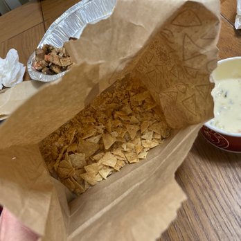 Chipotle Mexican Grill - "Large" bag of chips (crumbs) - Mexican Near Me - Fairfield Township, Ohio Chipotle Mexican Grill - "Large" bag of chips (crumbs) - Mexican Near Me - Fairfield Township, Ohio