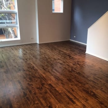 After Picture Maple Floors Stain Dark Jacobian Stain I Think