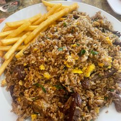 Mi Tierra Restaurant - Chaufa Carne (Peruvian Fried Rice w/Steak)