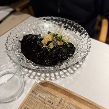 Tierra del Queiles - Squid in quid ink & rice - Spanish Near Me - Madrid, M