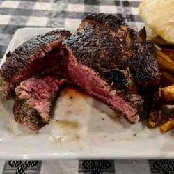 Mama-N-Ems Southern Kitchen - 8oz Filet cooked medium rare, perfect and tender !!