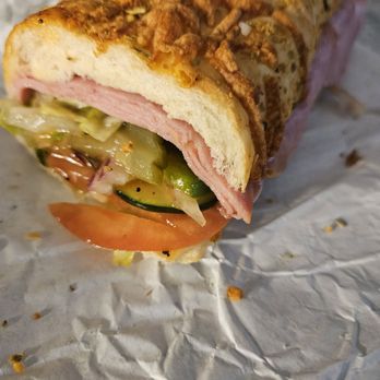 Subway - a cut in half sandwich on a piece of paper - Sandwiches Near Me - Columbia, South Carolina