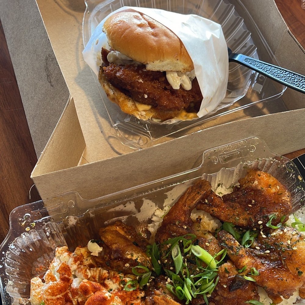 Shootz - Jalapeno Garlic Shrimp, Hot Kimchi Butter Katsu Chicken Sandwich, Spam Brulee Musubi - Hawaiian Near Me - Stanton, California Shootz - Jalapeno Garlic Shrimp, Hot Kimchi Butter Katsu Chicken Sandwich, Spam Brulee Musubi - Hawaiian Near Me - Stanton, California