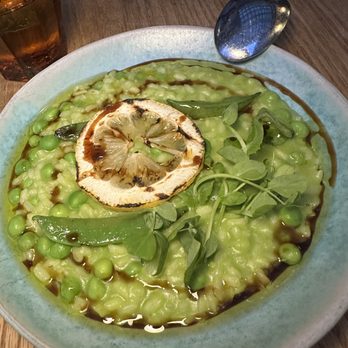 Lingua Franca - pea risotto - Burgers Near Me - Los Angeles, California