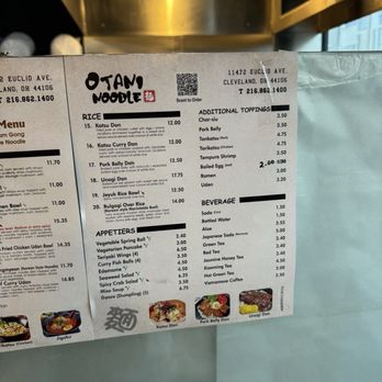 Otani Noodle - Uptown - Menu - Ramen Near Me - Cleveland, Ohio Otani Noodle - Uptown - Menu - Ramen Near Me - Cleveland, Ohio