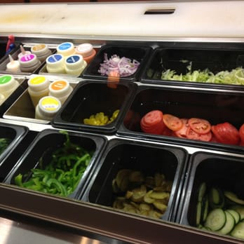 Subway - a variety of salads and condiments - Sandwiches Near Me - Mansfield, Texas Subway - a variety of salads and condiments - Sandwiches Near Me - Mansfield, Texas