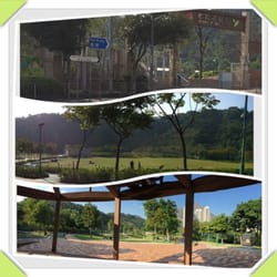 佐敦谷公園 - Some views of this gorgeous park, noted for its HUGE GREEN LAWNS, pavilions, flower gardens...! Dec 2014.