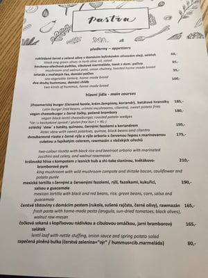 Menu photo 4 Pastva Prague, PR Menu photo 4 Pastva Prague, PR