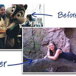 Fiori Fitness Training - Staci Fiori, owner of Fiori Fitness, before & after.