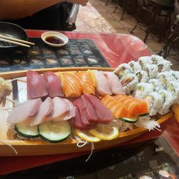 Sushi and Sashimi Combo Boat