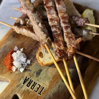 Terra - lamb skewers - Italian Near Me - Santa Clara, California