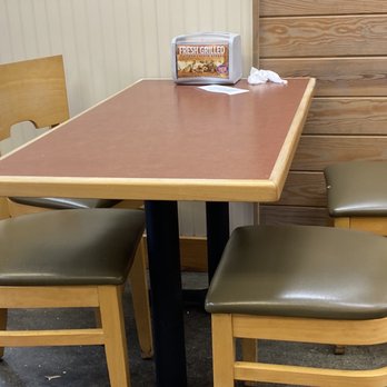 Jersey Mike's Subs - Many of the tabletops were not clean at all - Fast Food Near Me - Chesapeake, Virginia