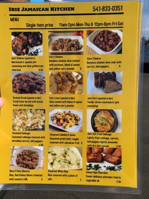 Menu photo 4 Irie Jamaican Kitchen Eugene , OR