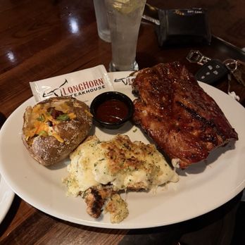 LongHorn Steakhouse - 9oz. Parmesan Crusted Chicken with Half-Rack Baby Back Ribs - Steakhouses Near Me - Riverview, Florida LongHorn Steakhouse - 9oz. Parmesan Crusted Chicken with Half-Rack Baby Back Ribs - Steakhouses Near Me - Riverview, Florida
