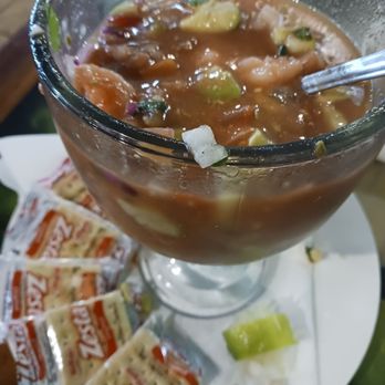 La Hacienda - shrimp cocktail so good full of shrimp best to go on the weekend tho feels like it has more shrimp  I really recommend it - Mexican Near Me - Fremont, Nebraska