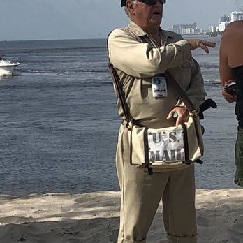 Hillsboro Inlet Lighthouse - Volunteer dressed as barefoot mailman - Local Flavor Near Me - Hillsboro Beach, Florida