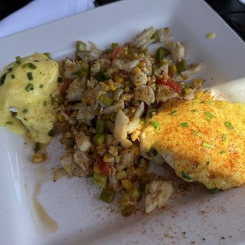 Miss Shirley's Cafe, Inner Harbor - Crab Hash & Fried Green Tomato Eggs Benedict $32 - Breakfast & Brunch Near Me - Baltimore, Maryland Miss Shirley's Cafe, Inner Harbor - Crab Hash & Fried Green Tomato Eggs Benedict $32 - Breakfast & Brunch Near Me - Baltimore, Maryland