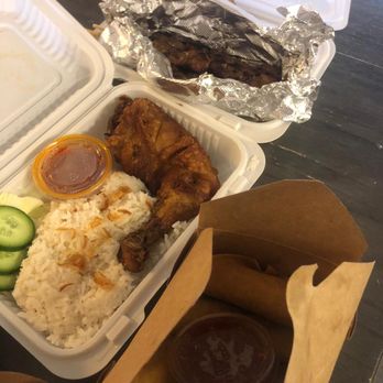 Lezat Indonesian Kitchen - Ayam penyek - sauce is so good! Chicken satay and cirspy veggie rolls are tasty. - Indonesian Near Me - San Diego, California Lezat Indonesian Kitchen - Ayam penyek - sauce is so good! Chicken satay and cirspy veggie rolls are tasty. - Indonesian Near Me - San Diego, California