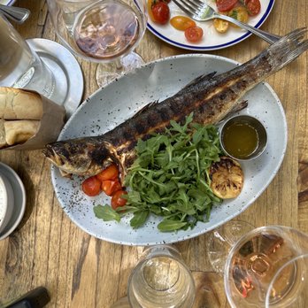 Mandolin Aegean Bistro - Whole Mediterranean Sea Bass - Mediterranean Near Me - Miami, Florida