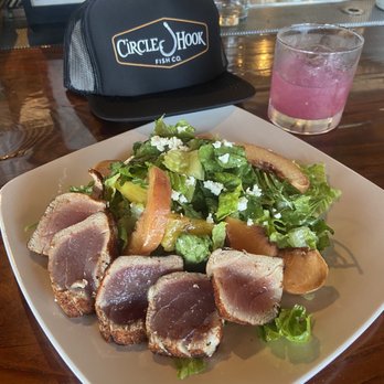Circle Hook Fish - Summer salad with seared bluefin - Seafood Near Me - Newport Beach, California Circle Hook Fish - Summer salad with seared bluefin - Seafood Near Me - Newport Beach, California