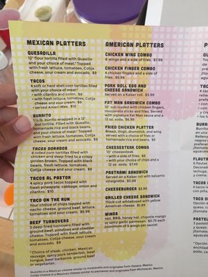 Menu photo 4 Comercial Mexicana Wildwood, NJ