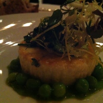 Acquerello - Parmesan Budino w/ Fresh Peas - Italian Near Me - San Francisco, California Acquerello - Parmesan Budino w/ Fresh Peas - Italian Near Me - San Francisco, California